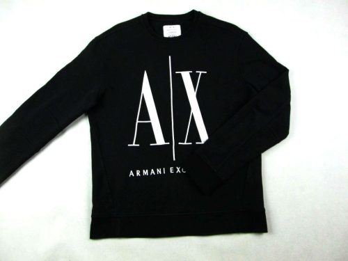 ARMANI EXCHANGE FÉRFI (S) ELEGÁNS HOSSZÚ UJJÚ FEKETE PULÓVER