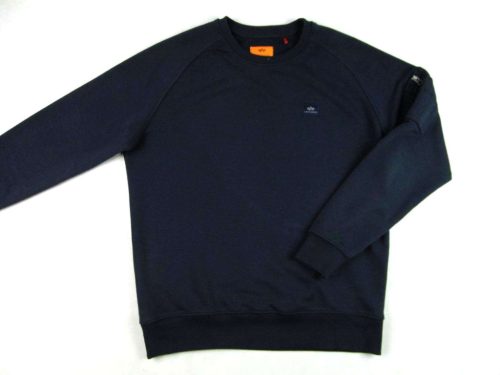ALPHA INDUSTRIES ELEGÁNS FÉRFI (M) SÖTÉTKÉKES-SZÜRKE PULÓVER