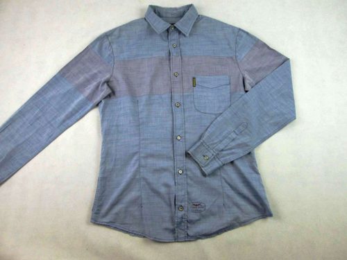 ARMANI SLIM FIT FÉRFI (L) ELEGÁNS HOSSZÚ UJJÚ PASZTELL-KÉK ING