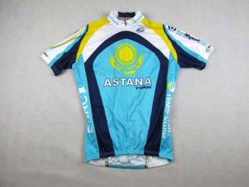 ASTANA TREK UCI FÉRFI (M) RÖVID UJJÚ VILÁGOSKÉK KERÉKPÁROS BICIKLIS LÉLEGZŐ SPORT FELSŐ