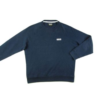   BARBOUR ELEGÁNS HOSSZÚ UJJÚ FÉRFI (L / M) SÖTÉTKÉK PULÓVER