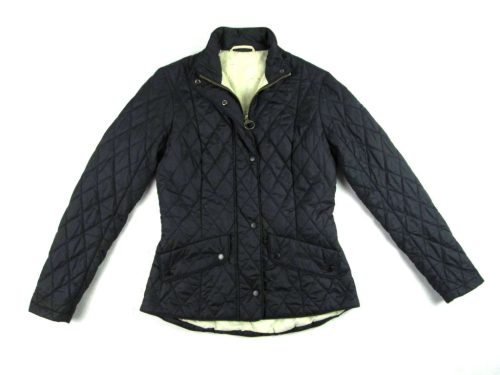 BARBOUR NŐI (M) FEKETE STEPPELT ÁTMENETI DZSEKI / KABÁT