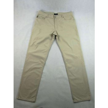   CHRISTIAN BERG FÉRFI (XL / 2XL - W38 / L34) ENYHÉN SZTRECCSES ELEGÁNS BÉZS HOSSZÚNADRÁG