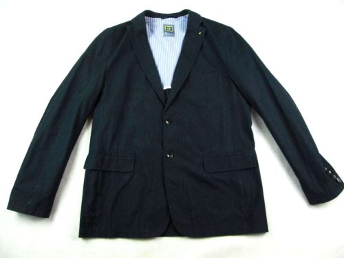 CALAMAR FÉRFI (XL / 2XL) NAGYON KOMOLY SÖTÉTSZÜRKE VÉKONY CSÍKOS SPORTZAKÓ