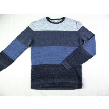   CALVIN KLEIN ELEGÁNS HOSSZÚ UJJÚ FÉRFI (M) PASZTELL-KÉK-SZÜRKE PULÓVER