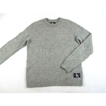 CALVIN KLEIN NŐI (M) ELEGÁNS SZÜRKE GYAPJÚ PULÓVER