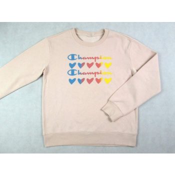   CHAMPION NŐI (S) KÖNNYED PÚDER-RÓZSASZÍN SZÍNŰ PULÓVER FELSŐ