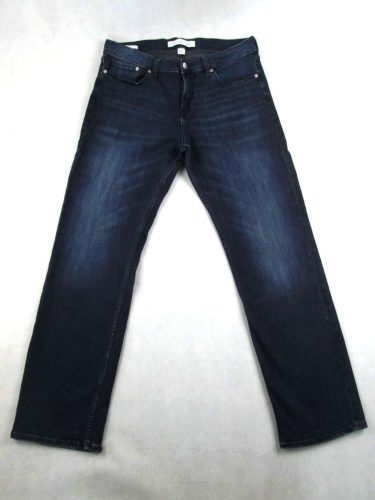 CALVIN KLEIN STRAIGHT FÉRFI (M - W33 / L30) SÖTÉTKÉK SZTRECCSES FARMER