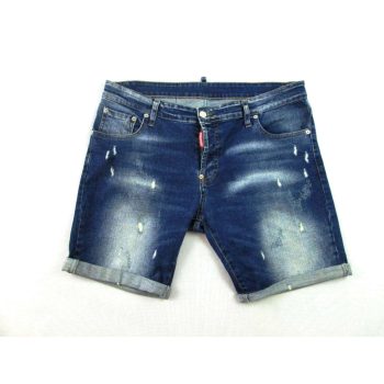   DSQUARED2 FÉRFI (L - W34) KÉK KOPTATOTT FARMER RÖVIDNADRÁG / TÉRDNADRÁG