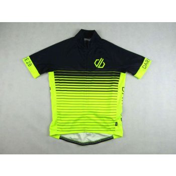   DARE2B AEP FÉRFI (L) RÖVID UJJÚ KERÉKPÁROS BICIKLIS FEKETE-NEON-ZÖLD LÉLEGZŐ SPORT FELSŐ