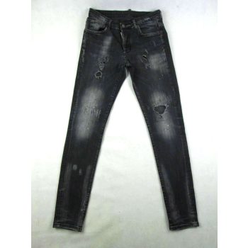   DSQUARED2 FÉRFI (M - W32 - 44) FEKETE SZTRECCSES KOPTATOTT FARMER