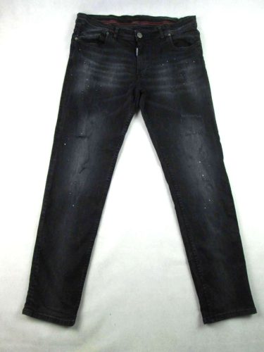 DSQUARED2 FÉRFI (XL - W36 - 52) SÖTÉTSZÜRKE KOPTATOTT SZTRECCSES FARMER