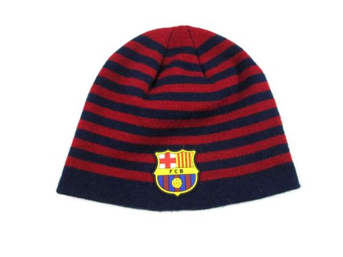 FC BARCELONA (ONE SIZE) EGY MÉRETES SÖTÉTKÉK-BORDÓ CSÍKOS SAPKA