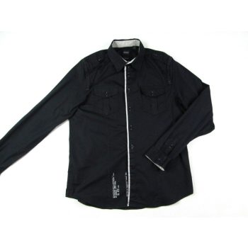   GUESS ELEGÁNS FEKETE HOSSZÚ UJJÚ FÉRFI (XL) SZTRECCSES ING