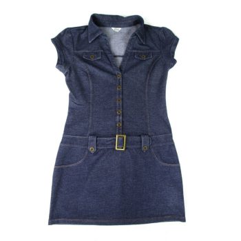   GUESS PASZTELL-KÉK RÖVID UJJÚ NŐI (L) RUGALMAS ANYAGÚ RUHA