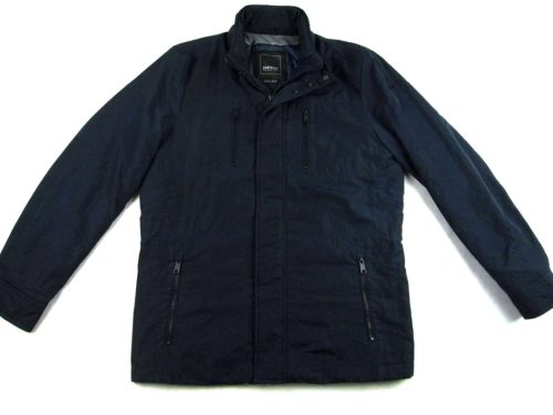 GEOX RESPIRA FÉRFI (XL / L) ELEGÁNS ÉJ SÖTÉTKÉK ÁTMENETI BÉLELT KABÁT