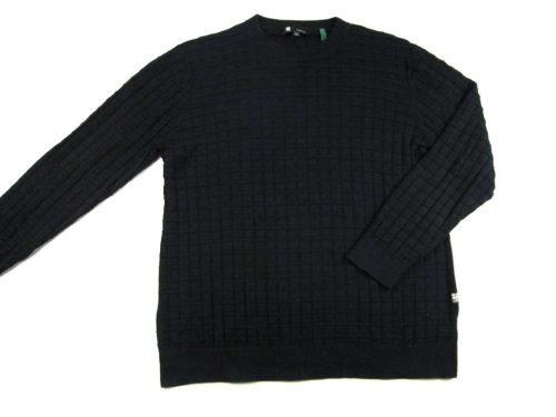 G-STAR RAW FÉRFI (2XL) FEKETE RÁCSOS PULÓVER
