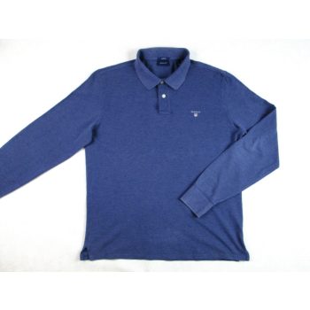   GANT SPORTOS ELEGÁNS FÉRFI (L) PASZTELL-KÉK HOSSZÚ UJJÚ PÓLÓ