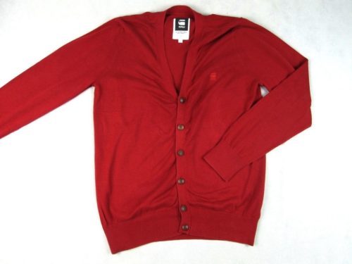 G-STAR RAW BORDÓ ELEGÁNS HOSSZÚ UJJÚ FÉRFI (L) KARDIGÁN