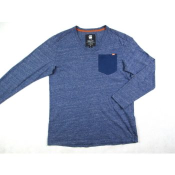   G-STAR RAW PASZTELL-KÉK FÉRFI (M) HOSSZÚ UJJÚ PÓLÓ FELSŐ