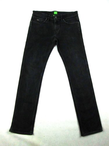 HUGO BOSS 020 SLIM FIT FÉRFI (M - W32 / L32) FEKETE SZTRECCSES FARMER