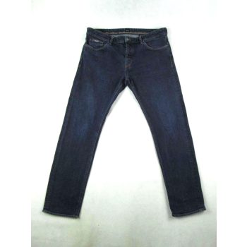   HUGO BOSS CANDIANI FÉRFI (L / XL - W36 / L30) SÖTÉTKÉK FARMERNADRÁG