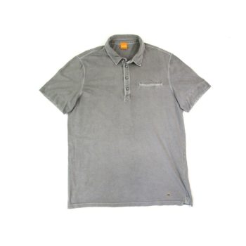 HUGO BOSS ELEGÁNS FÉRFI (L) SZÜRKE GALLÉROS PÓLÓ