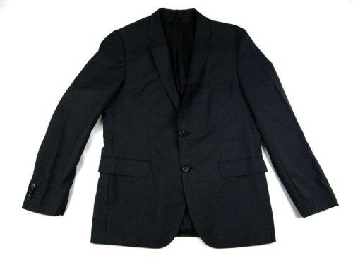 HUGO BOSS ELEGÁNS NAGYON KOMOLY FÉRFI (XL - 52-es) FEKETE GYAPJÚ ZAKÓ