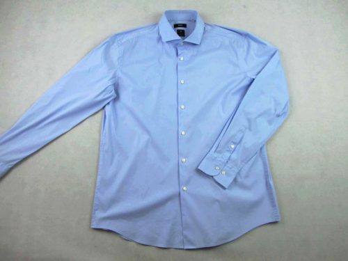 HUGO BOSS FÉRFI (XL / 2XL) ELEGÁNS HOSSZÚ UJJÚ RUGALMAS VILÁGOSKÉK ING