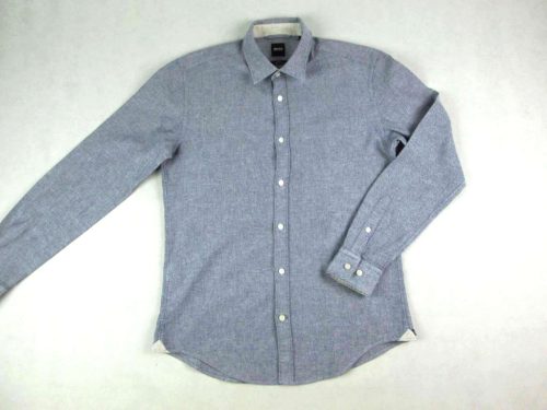 HUGO BOSS FÉRFI (M) ELEGÁNS HOSSZÚ UJJÚ SZÜRKÉS-KÉK ING