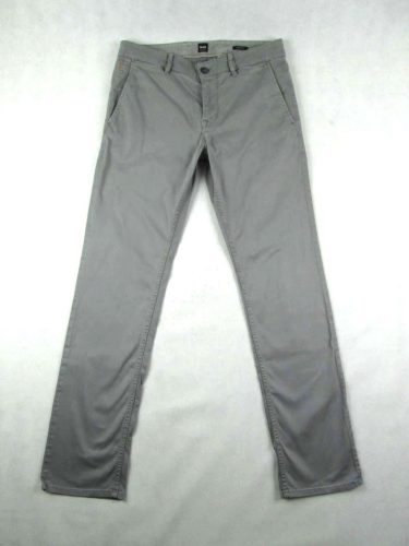 HUGO BOSS FÉRFI (S / M - W30 / L32) SZTRECCSES SZÜRKE HOSSZÚNADRÁG