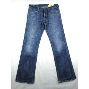   HOLLISTER BOOMER SLIM BOOT FARMERKÉK FÉRFI (M - W30 / L32) KOPTATOTT FARMER