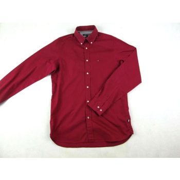   HUGO BOSS STRETCH FÉRFI (M) ELEGÁNS HOSSZÚ UJJÚ BORDÓ SZTRECCSES ING