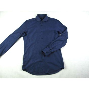   HUGO BOSS SLIM FIT ELEGÁNS HOSSZÚ UJJÚ FÉRFI (M) SÖTÉTKÉK ING