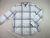 HUGO BOSS SLIM FIT FÉRFI (2XL) ELEGÁNS FEHÉR-VILÁGOSZÖLD-SZÜRKE KOCKÁS HOSSZÚ UJJÚ ING