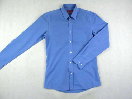 HUGO BOSS SLIM FIT PASZTELL-KÉK HOSSZÚ UJJÚ FÉRFI (S) ING
