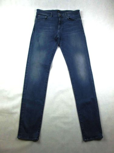 HUGO BOSS STRETCH FÉRFI (L - W34 / L36) PASZTELL-KÉK SZTRECCSES FARMERNADRÁG