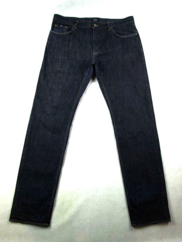 ÚJ! HUGO BOSS STRETCH FÉRFI (XL - W38 / L36) SÖTÉTKÉK FARMER