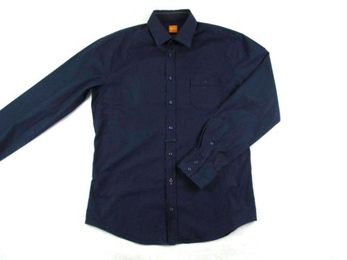 HUGO BOSS SLIM FIT SÖTÉTKÉK HOSSZÚ UJJÚ FÉRFI (L) ING