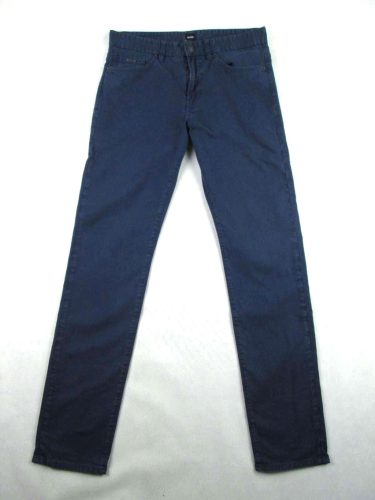 HUGO BOSS STRETCH FÉRFI (S / M - W30 / L32) SZTRECCSES SÖTÉTKÉK HOSSZÚNADRÁG