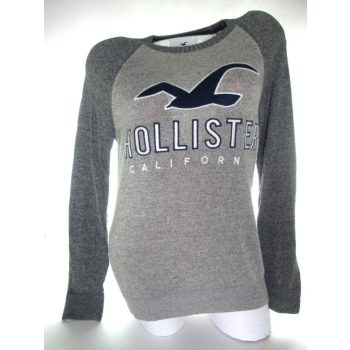 HOLLISTER CSINOS SZÜRKE NŐI (XS) HOSSZÚ UJJÚ FELSŐ