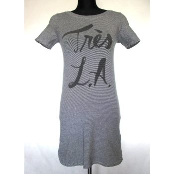   HOLLISTER SZÜRKE VÉKONY CSÍKOS NŐI (XS) RUGALMAS KÖNNYED KIS RUHA