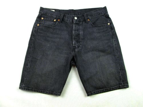 LEVIS 501 FÉRFI (L - W34) SÖTÉTSZÜRKE FARMER RÖVIDNADRÁG / TÉRDNADRÁG