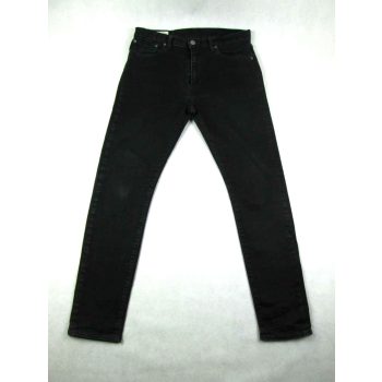   LEVIS 512 FÉRFI (M - W32 / L32) FEKETE ENYHÉN SZTRECCSES FARMERNADRÁG