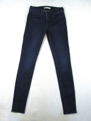 LEVIS 710 SUPER SKINNY NŐI (S - W27 / L32) SÖTÉTKÉK SZTRECCSES FARMER