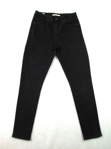 LEVIS 721 HIGH RISE SKINNY NŐI (M - W29 / L28) SZTRECCSES FEKETE FARMER
