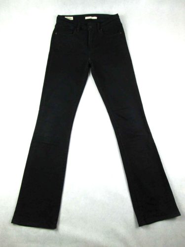 ÚJ! LEVIS 725 HIGH RISE BOOTCUT NŐI (M / S - W28 / L34) FEKETE SZTRECCSES FARMER