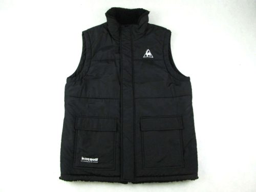 ÚJ! LE COQ SPORTIF FEKETE (XL) FÉRFI KIFORDÍTHATÓ 2IN1 BÉLELT MELLÉNY