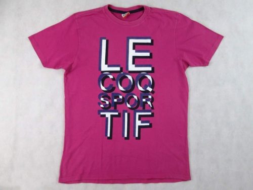 LE COQ SPORTIF SPORTOS RÖVID UJJÚ FÉRFI (2XL) LILA PÓLÓ