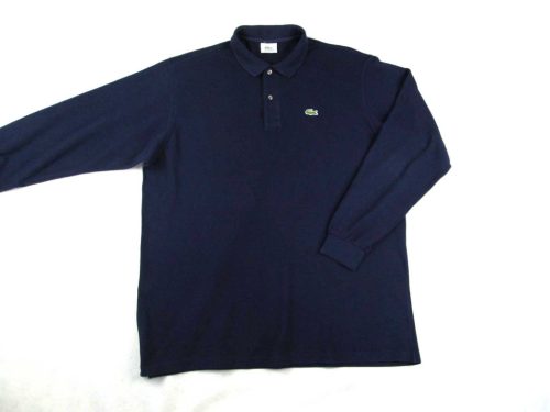 LACOSTE FÉRFI (2XL) SÖTÉTKÉK HOSSZÚ UJJÚ PÓLÓ FELSŐ